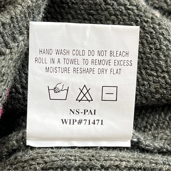 Woolrich Women’s Green Zip Cardigan with Needlework Cottagecore Size Large - Picture 9 of 10